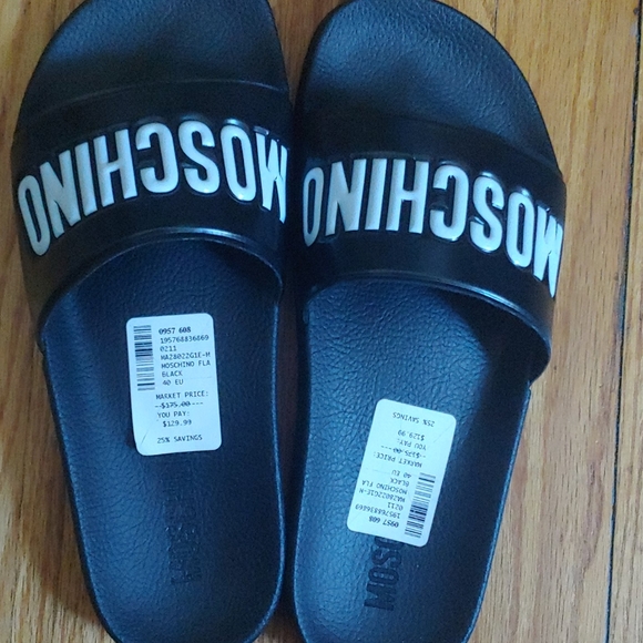 MOSCHINO designer slides new with tags - Picture 2 of 5